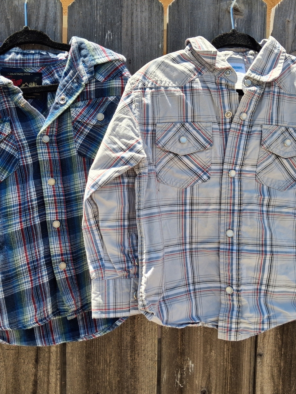 Vintage Children’s Shirt Sz 3T Plaid Pearl Snap Boy Western Kids
